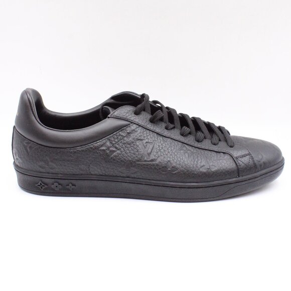 NWOB Louis Vuitton Luxembourg Monogram Embossed Leather Sneakers in Black US 9.5 - Picture 8 of 16